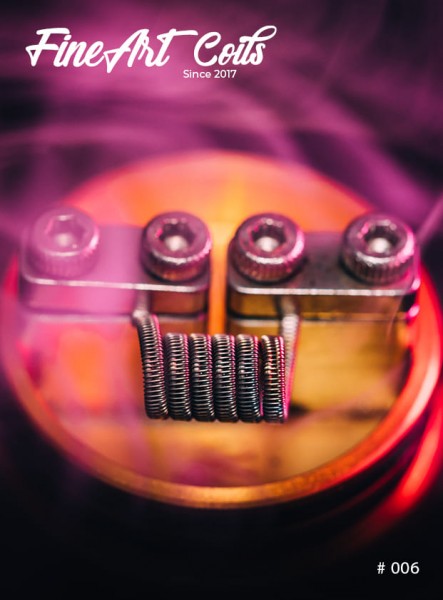 Handmade Coil #006 Half Staggered Fused Clapton