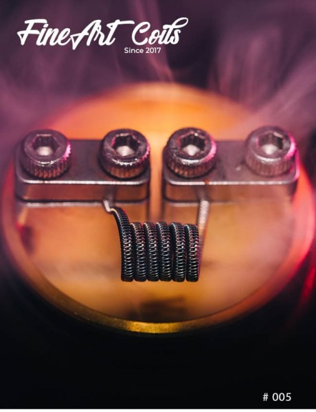 Handmade Coil #005 Half Staggered Fused Clapton