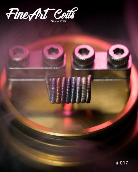 Handmade Coil #017 Fine Fused Clapton Stacking Coil